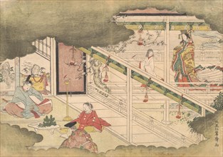 An Incident from the Tales of Ise (Ise Monogatari), ca. 1790. Creator: Kitao Shigemasa.