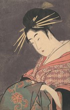 “Hanaogi of the Gomeiro,”..., ca. 1794-95. Creator: Kitagawa Utamaro.