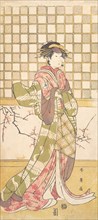 An Actor of the Iwai Clan as a Woman, ca. 1795. Creator: Katsukawa Shun'ei.