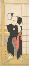 Asao Tamesaburo as a Stout Man with a Green Kimono, ca. 1795. Creator: Katsukawa Shun'ei.