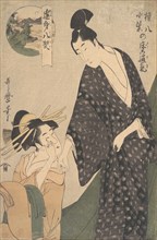 Gonpachi ni Komurasaki no Toko no Tsuki, ca. 1795. Creator: Kitagawa Utamaro.