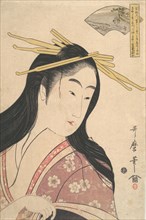 Tetsukuri no Tamagawa, from the series, "Six Tama Rivers" (Mu Tamagawa), ca. 1798. Creator: Kitagawa Utamaro.