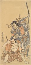 Scene from the Drama "Soga Moyo Aigo no Wakamatsu", dated 1769. Creator: Shunsho.