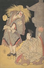 Scene from the Drama "Yuki-motsu-take Furisode Genji", December 1785. Creator: Katsukawa Shunko.