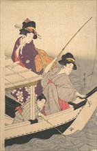 Fishing, late 18th century. Creator: Kitagawa Utamaro.