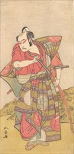 The Second Ichikawa Yaozo as a Samurai Dressed in a Gaudy Kamishimo, probably 1773. Creator: Shunsho.
