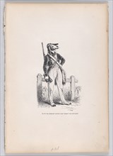 One of those novice hunters for whom nothing is sacred from Scenes from the Private..., ca. 1837-47. Creator: Joseph Hippolyte Jules Caque.