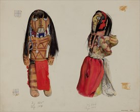 Clay Indian Dolls, 1936. Creator: Jane Iverson.
