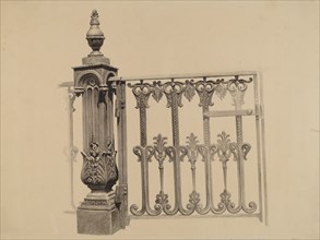 Gate and Gatepost, 1935/1942. Creator: Jerome Hoxie.