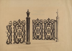 Gate, 1935/1942. Creator: Jerome Hoxie.