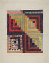 Patchwork Quilt, 1935/1942. Creator: Cora Parker.