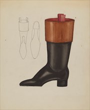 Riding Boot, c. 1936. Creator: Dorothy Gernon.