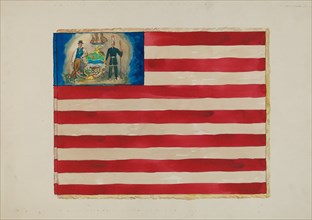 Flag: Mexican War, c. 1936. Creator: Edward Grant.