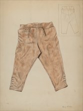 Hunting Trousers, c. 1936. Creator: Mary E Humes.