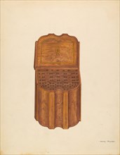 Knife Box - Mahogany, c. 1936. Creator: Henry Meyers.