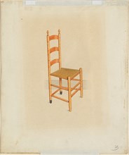 Shaker Tilting Chair, c. 1937. Creator: John W Kelleher.