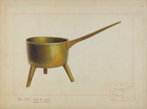 Pot with Legs, c. 1937. Creator: Irene Lawson.