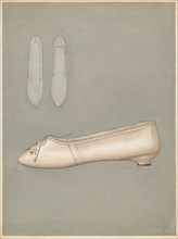 Woman's Slipper, c. 1937. Creator: Marie Mitchell.