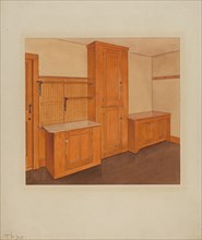Built-in Cupboard, c. 1938. Creator: John W Kelleher.