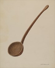 Wooden Dipper, 1938. Creator: Jacob Gielens.