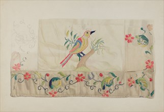 Crewel Embroidery, 1935/1942. Creator: Helen E. Gilman.