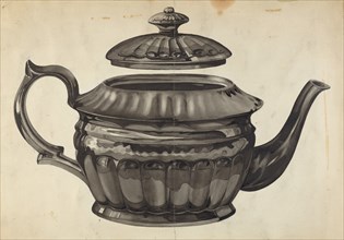 Teapot, 1935/1942. Creator: Samuel O. Klein.