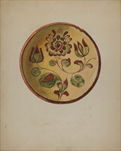 Pa. German Plate, c. 1936. Creator: Albert J. Levone.