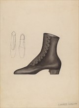 Woman's Shoe, c. 1937. Creator: Charles Garjian.