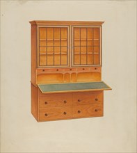 Shaker Secretary Desk, c. 1937. Creator: John W Kelleher.