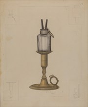 Peg Lamp, c. 1937. Creator: Samuel O. Klein.