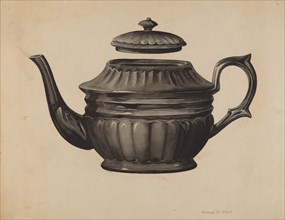 Teapot, c. 1937. Creator: Samuel O. Klein.