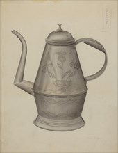 Pa. German Coffee Pot, c. 1937. Creator: Samuel O. Klein.
