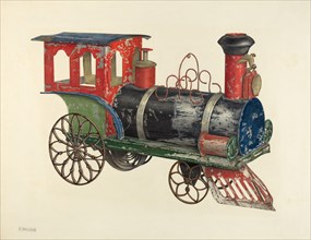 Toy Locomotive, c. 1940. Creator: Charles Henning.