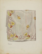Printed Textile, c. 1940. Creator: Joseph Lubrano.