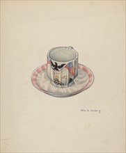 Cup and Saucer, c. 1940. Creator: William Ludwig.