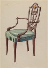 Side Chair, 1935/1942. Creator: Nicholas Gorid.