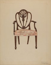 Armchair, c. 1936. Creator: Rolland Livingstone.