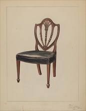 Side Chair, c. 1936. Creator: Rolland Livingstone.