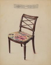 Side Chair, c. 1937. Creator: Bernard Gussow.