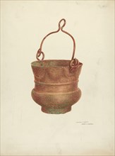 Holy-Water Bucket, 1938/1940. Creator: Edward Jewett.