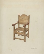Chair, c. 1936. Creator: Edward Jewett.
