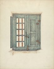 Window Shutters and Details, c. 1939. Creator: William Kieckhofel.