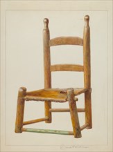 Child's chair, probably 1938. Creator: Cora Parker.