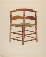 Corner Chair, 1941. Creator: Rolland Livingstone.