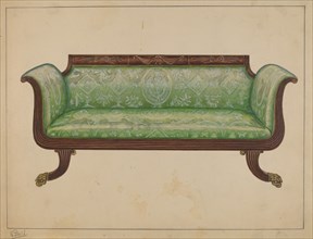 Sofa, c. 1936. Creator: Nicholas Gorid.