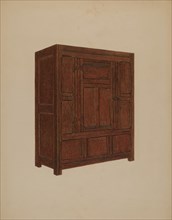 Cupboard, c. 1937. Creator: Meyer Goldbaum.