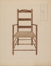 Chair, c. 1937. Creator: Frederick Jackson.