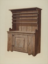 Hutch Dresser, c. 1936. Creator: Leslie Macklem.