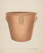 Earthenware Jar, c. 1937. Creator: Annie B Johnston.