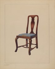 Side Chair, 1937. Creator: Henry Granet.
